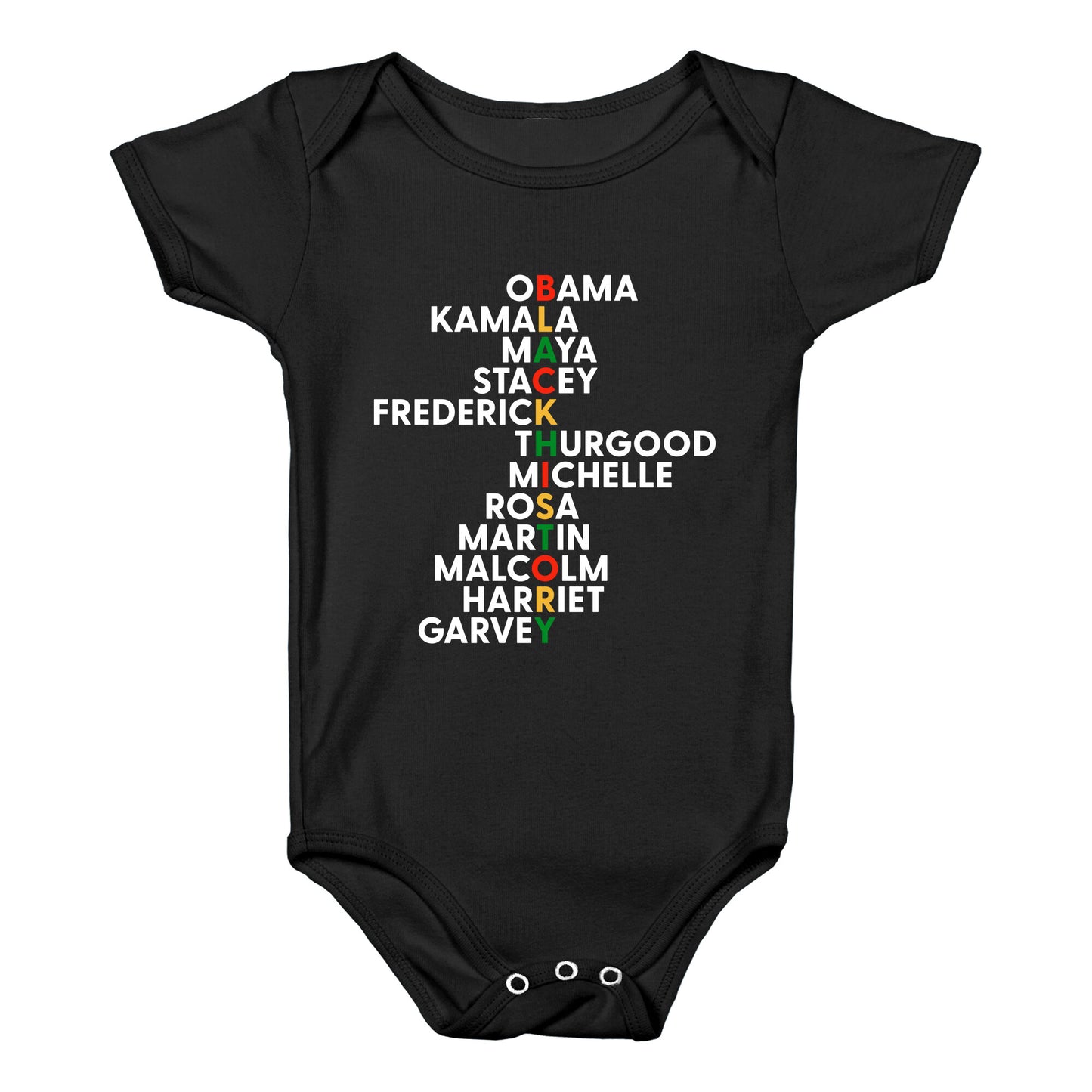 Black History Month Leaders Baby One-Piece