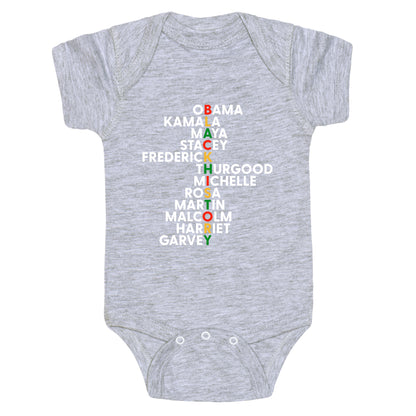 Black History Month Leaders Baby One-Piece