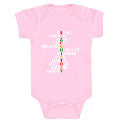 Black History Month Leaders Baby One-Piece