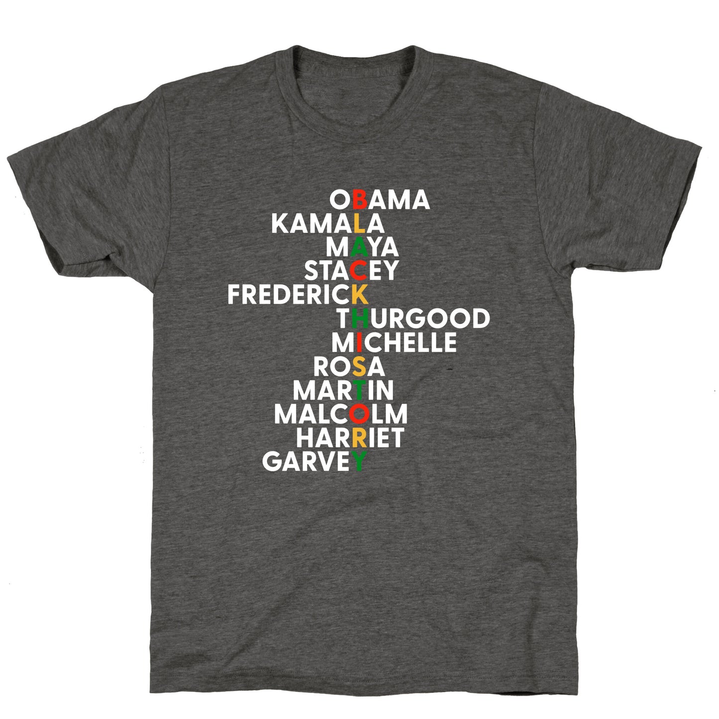 Black History Month Leaders Unisex Triblend Tee