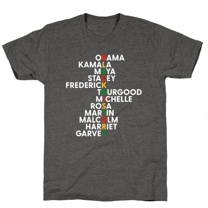 Black History Month Leaders Unisex Triblend Tee
