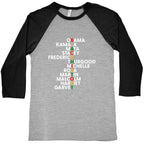 Black History Month Leaders Baseball Tee