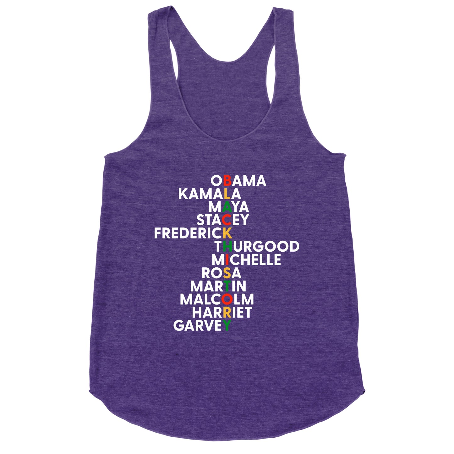 Black History Month Leaders Racerback Tank