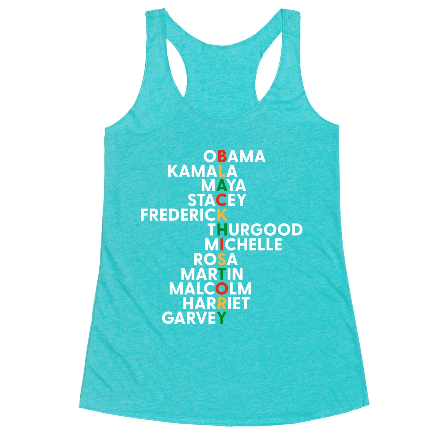 Black History Month Leaders Racerback Tank