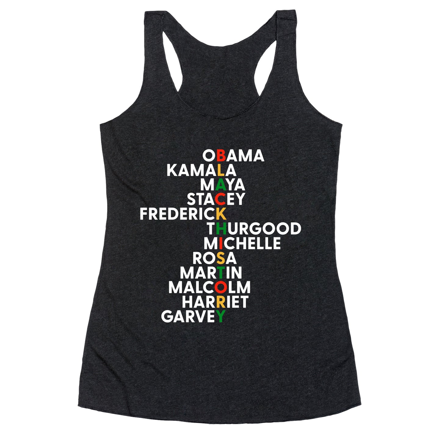 Black History Month Leaders Racerback Tank