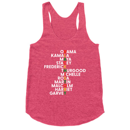 Black History Month Leaders Racerback Tank