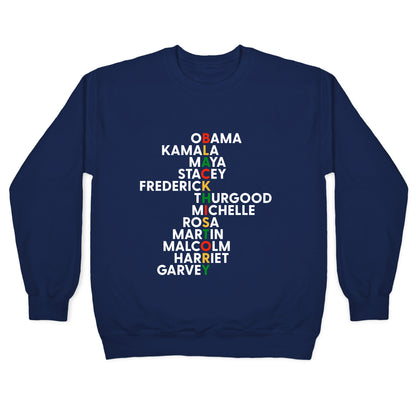 Black History Month Leaders Crewneck Sweatshirt