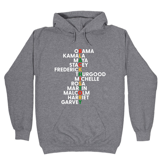 Black History Month Leaders Hoodie