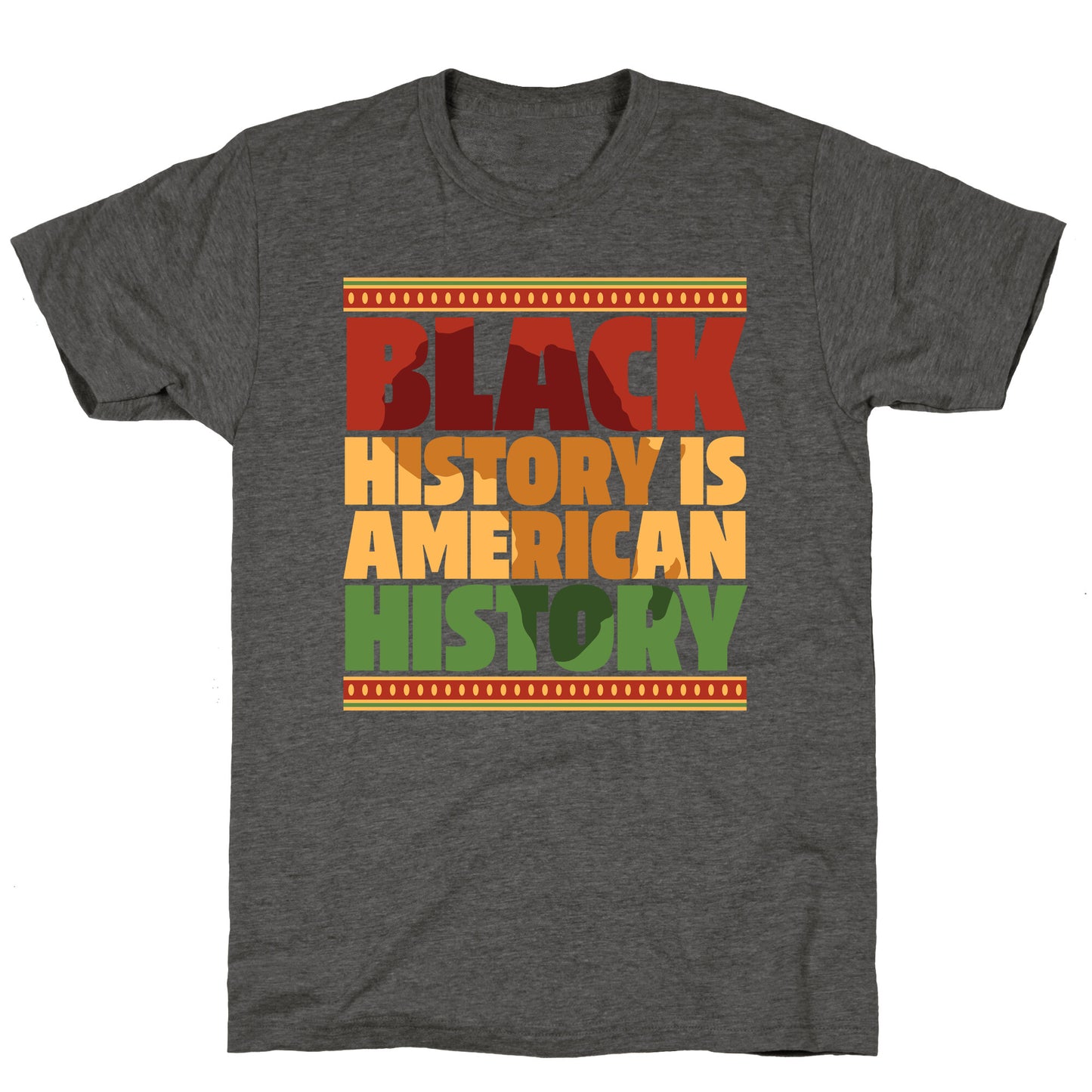 Black History Is American History Unisex Triblend Tee