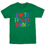 I Love To Finger Paint Couples 1 T-Shirt