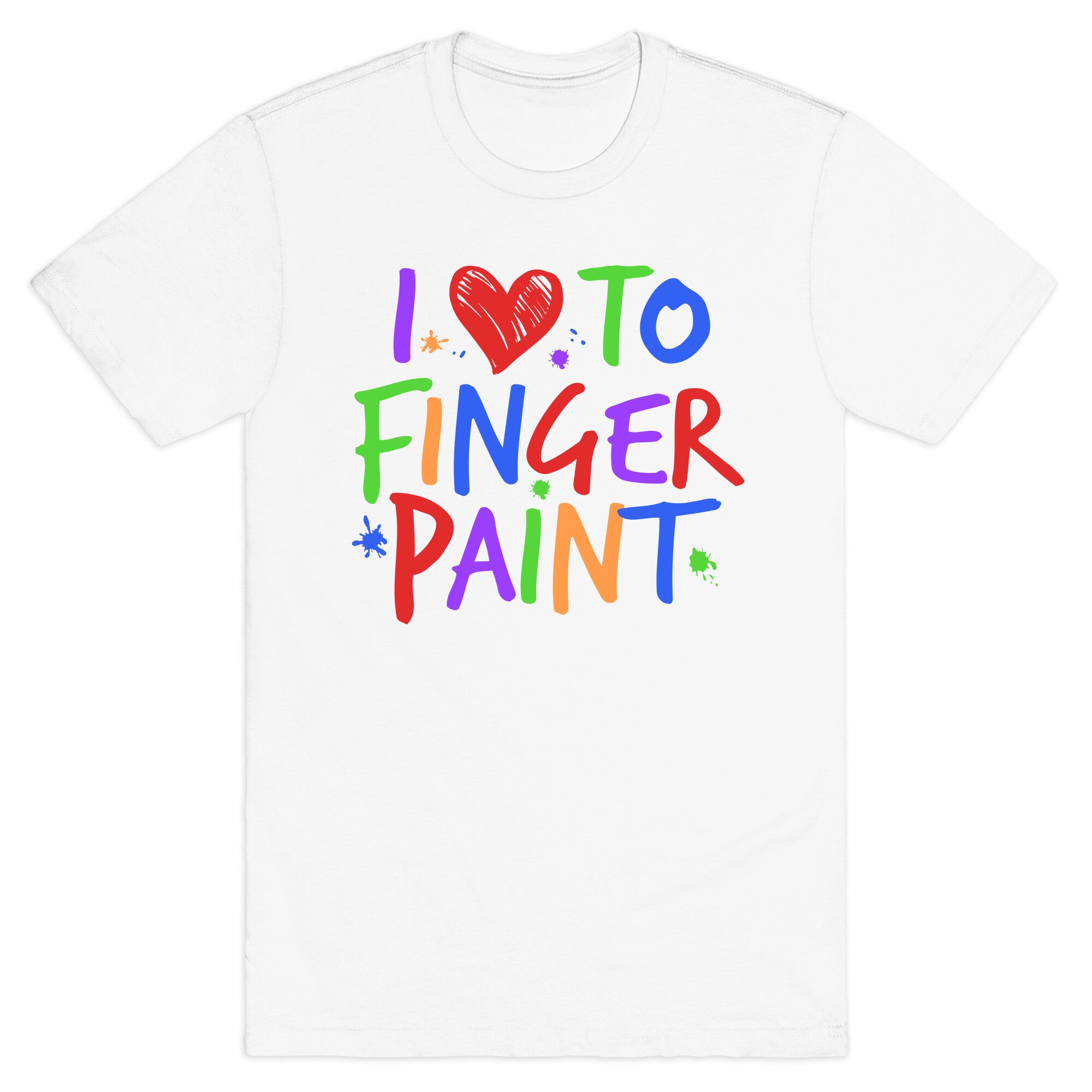 I Love To Finger Paint Couples 1 T-Shirt