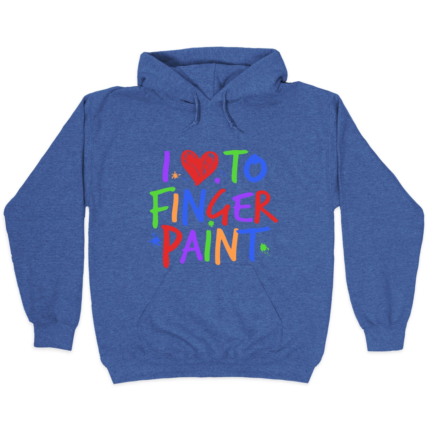 I Love To Finger Paint Couples 1 Hoodie