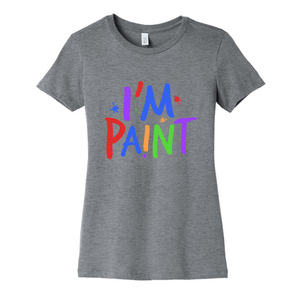 I Love To Finger Paint Couples 2 Womens Cotton Tee