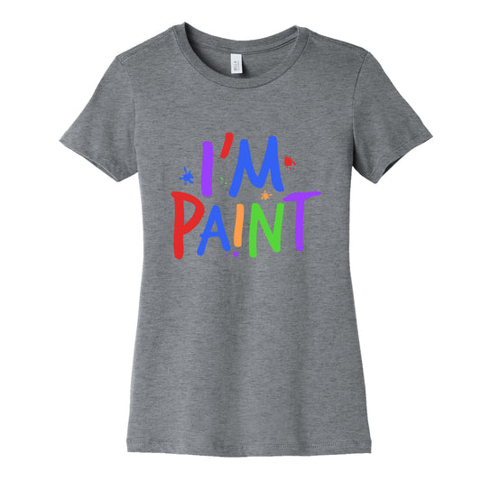 I Love To Finger Paint Couples 2 Womens Cotton Tee