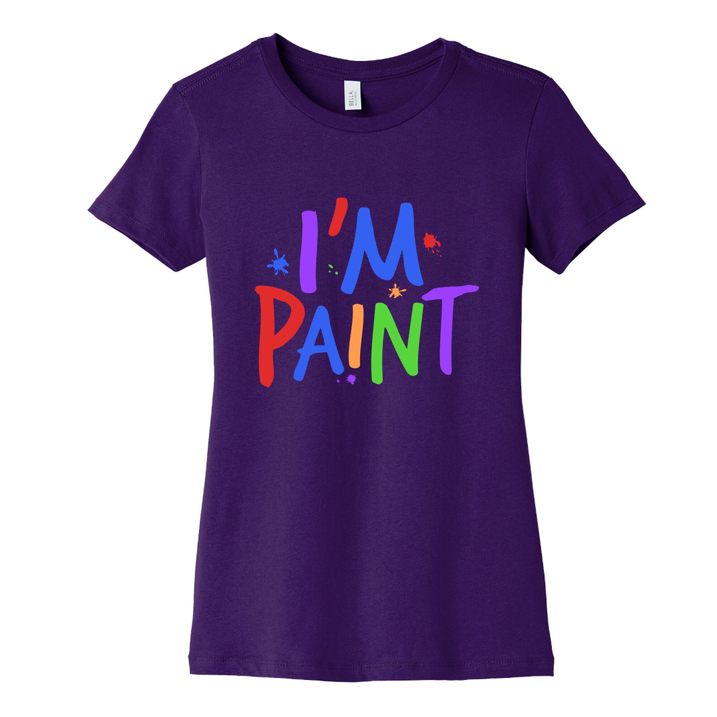 I Love To Finger Paint Couples 2 Womens Cotton Tee