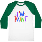 I Love To Finger Paint Couples 2 Baseball Tee