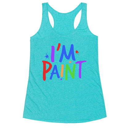 I Love To Finger Paint Couples 2 Racerback Tank