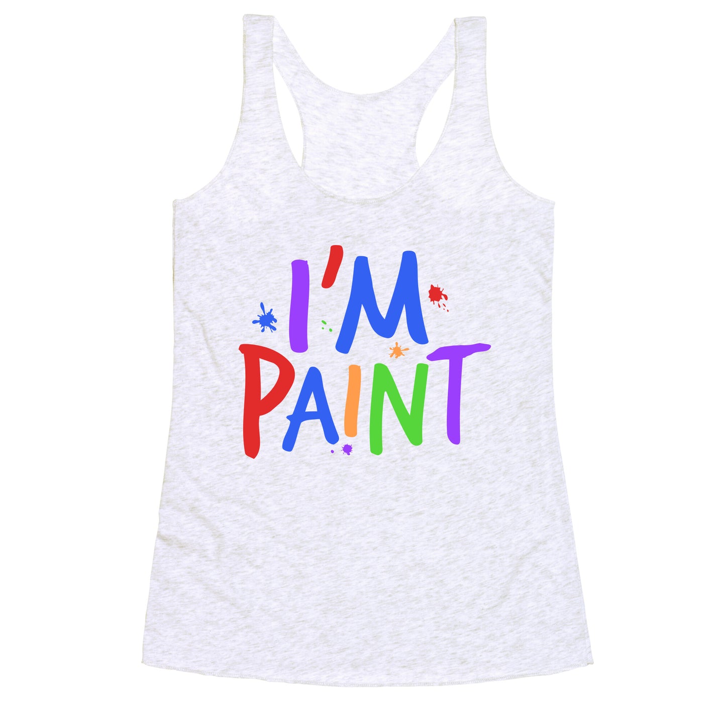 I Love To Finger Paint Couples 2 Racerback Tank