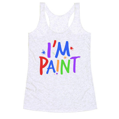 I Love To Finger Paint Couples 2 Racerback Tank
