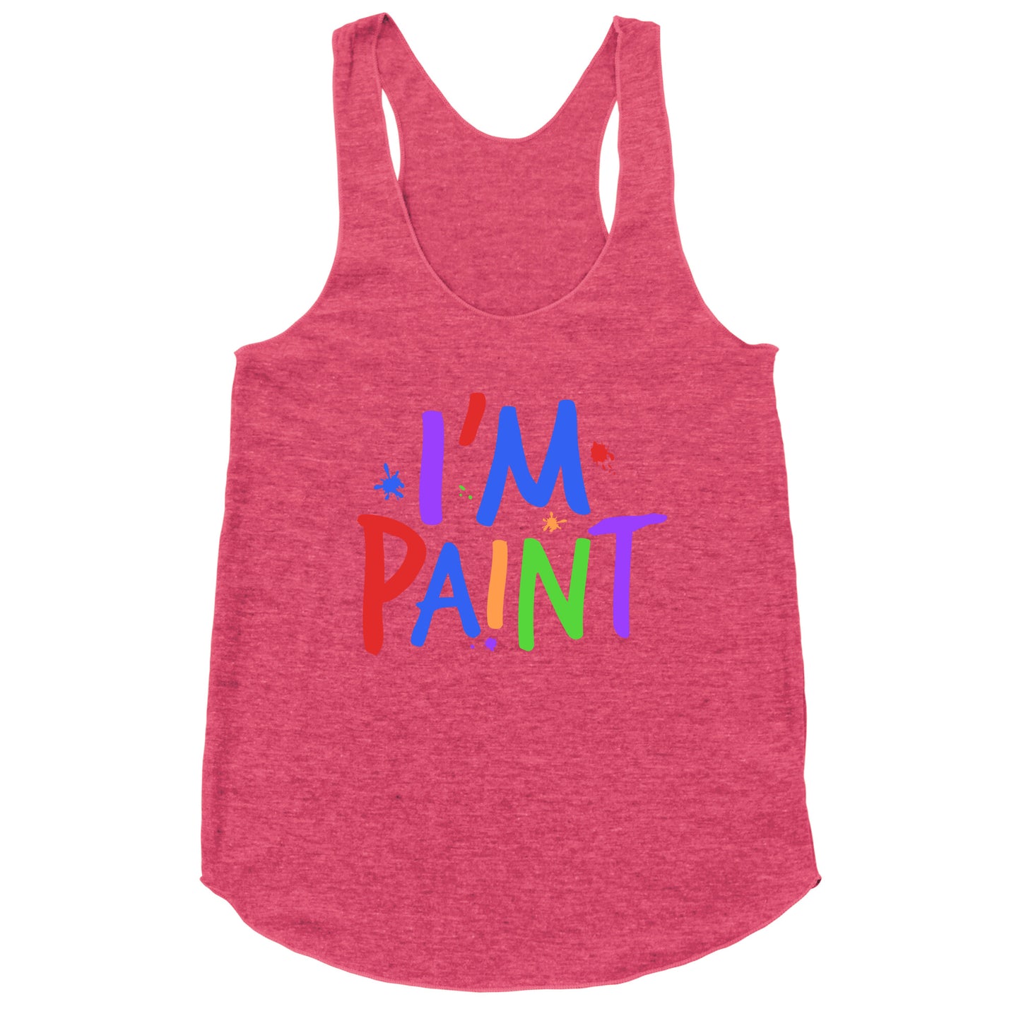 I Love To Finger Paint Couples 2 Racerback Tank