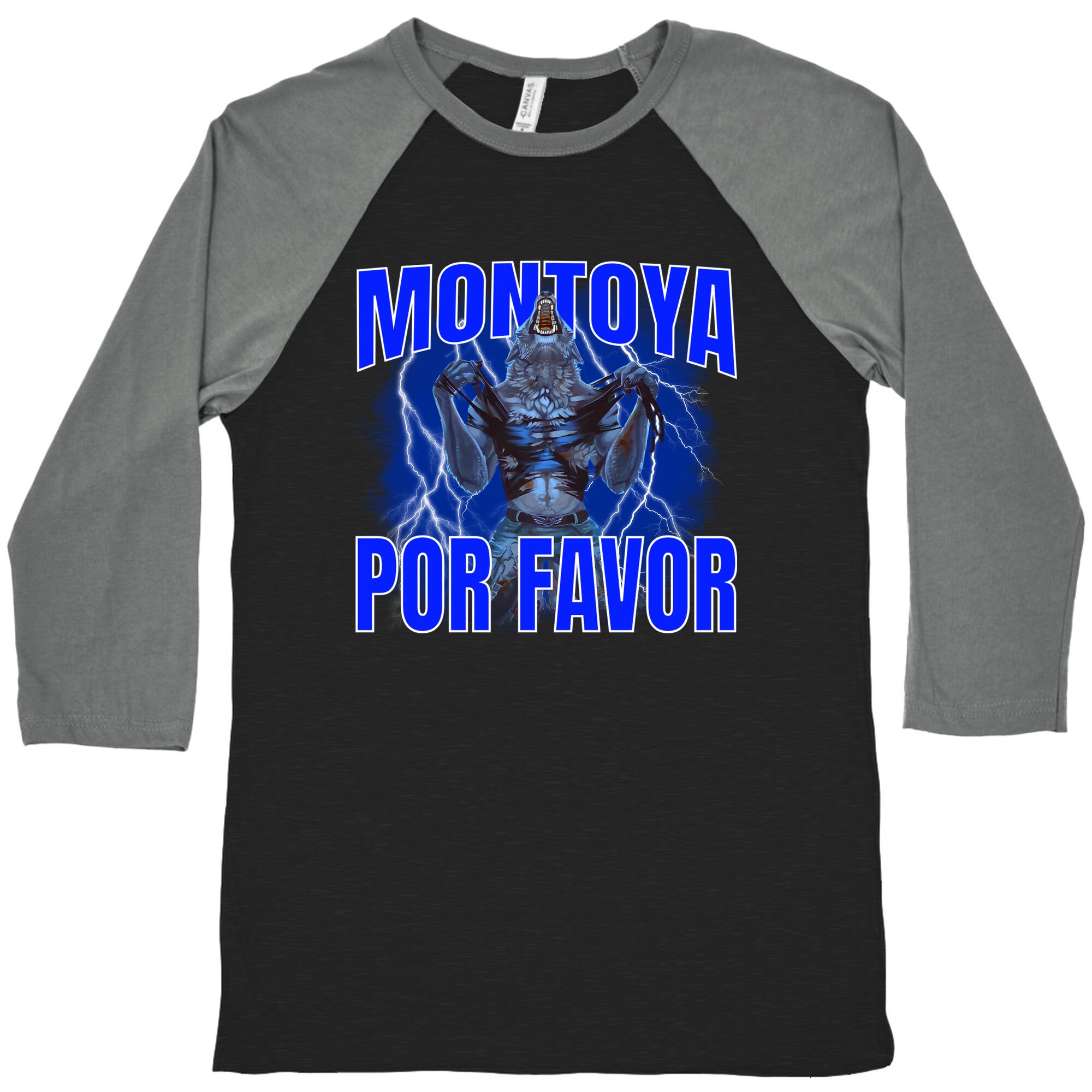 Montoya Por Favor Wolf Meme Baseball Tee