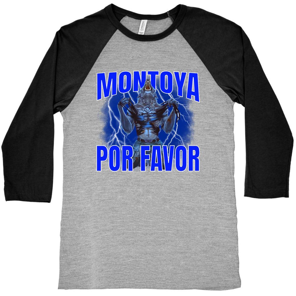 Montoya Por Favor Wolf Meme Baseball Tee