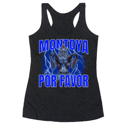 Montoya Por Favor Wolf Meme Racerback Tank