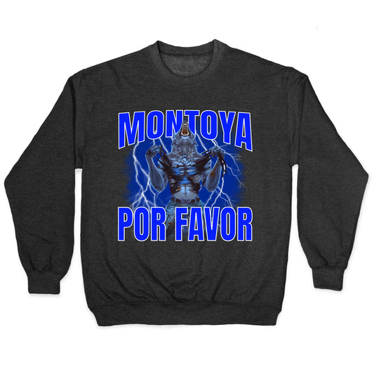 Montoya Por Favor Wolf Meme Crewneck Sweatshirt