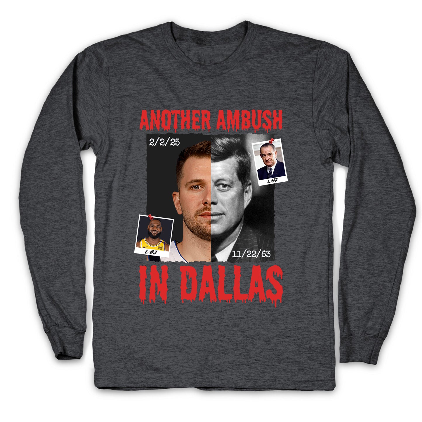 Another Ambush in Dallas Luka Lakers Longsleeve Tee