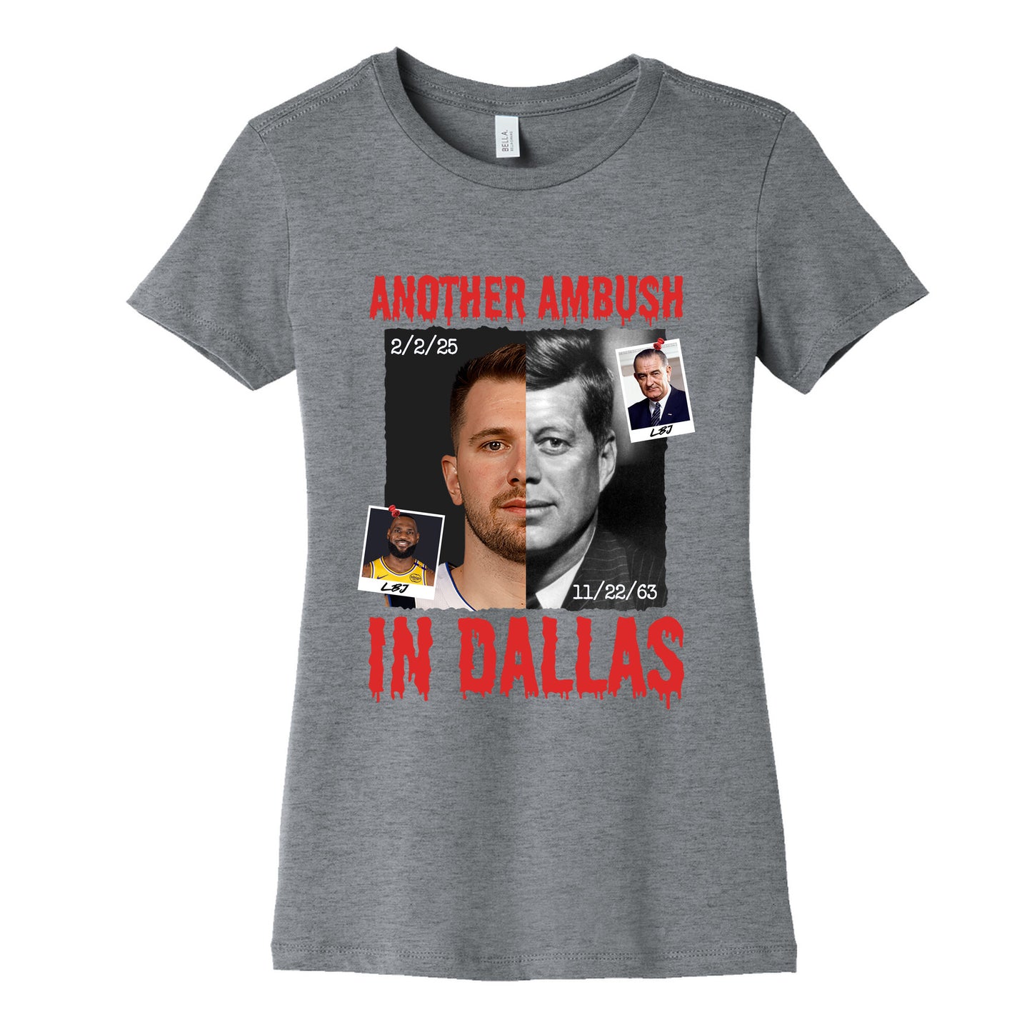 Another Ambush in Dallas Luka Lakers Womens Cotton Tee