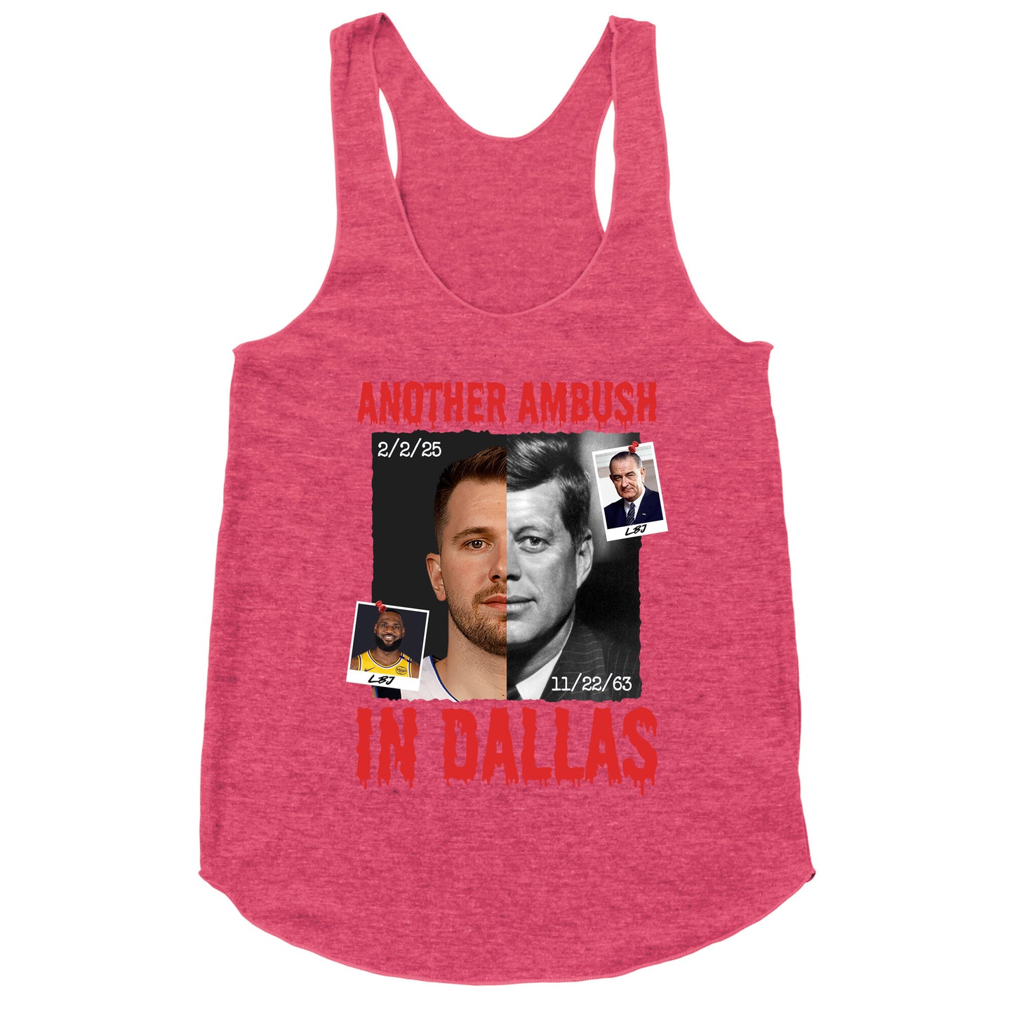 Another Ambush in Dallas Luka Lakers Racerback Tank
