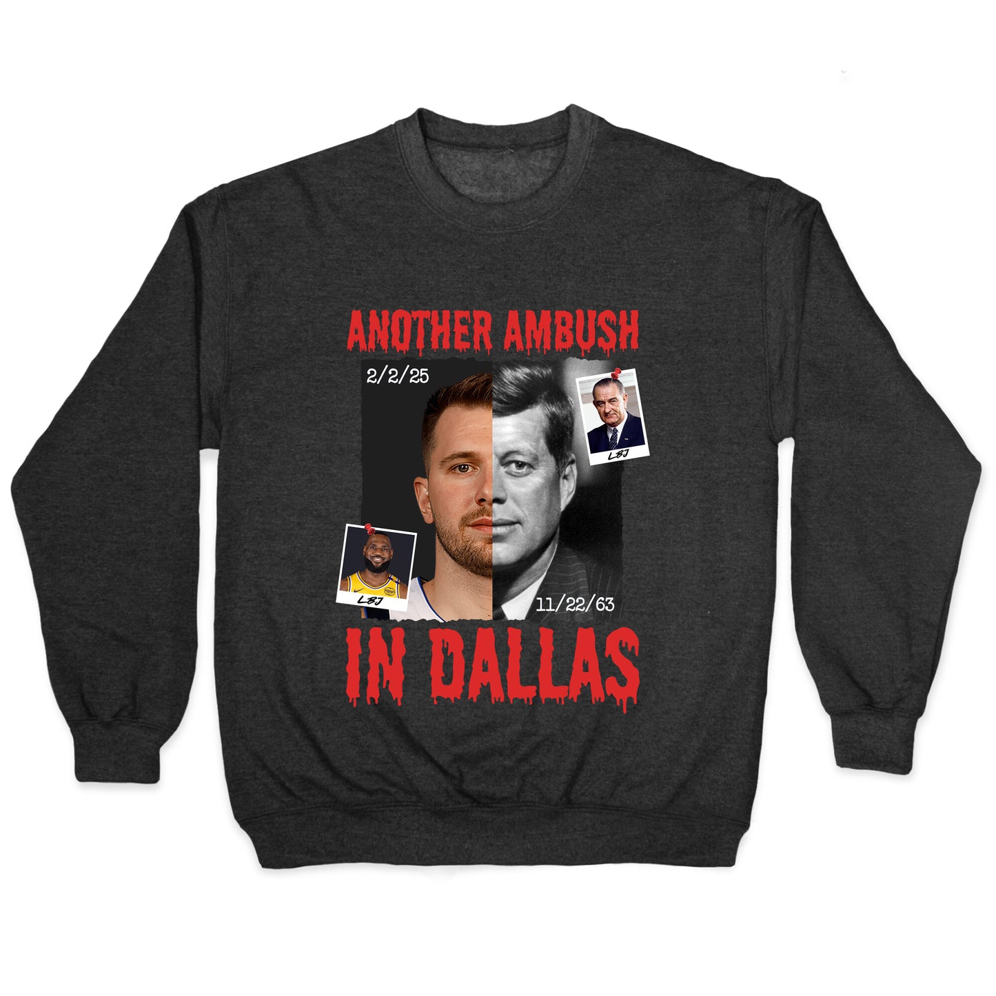Another Ambush in Dallas Luka Lakers Crewneck Sweatshirt