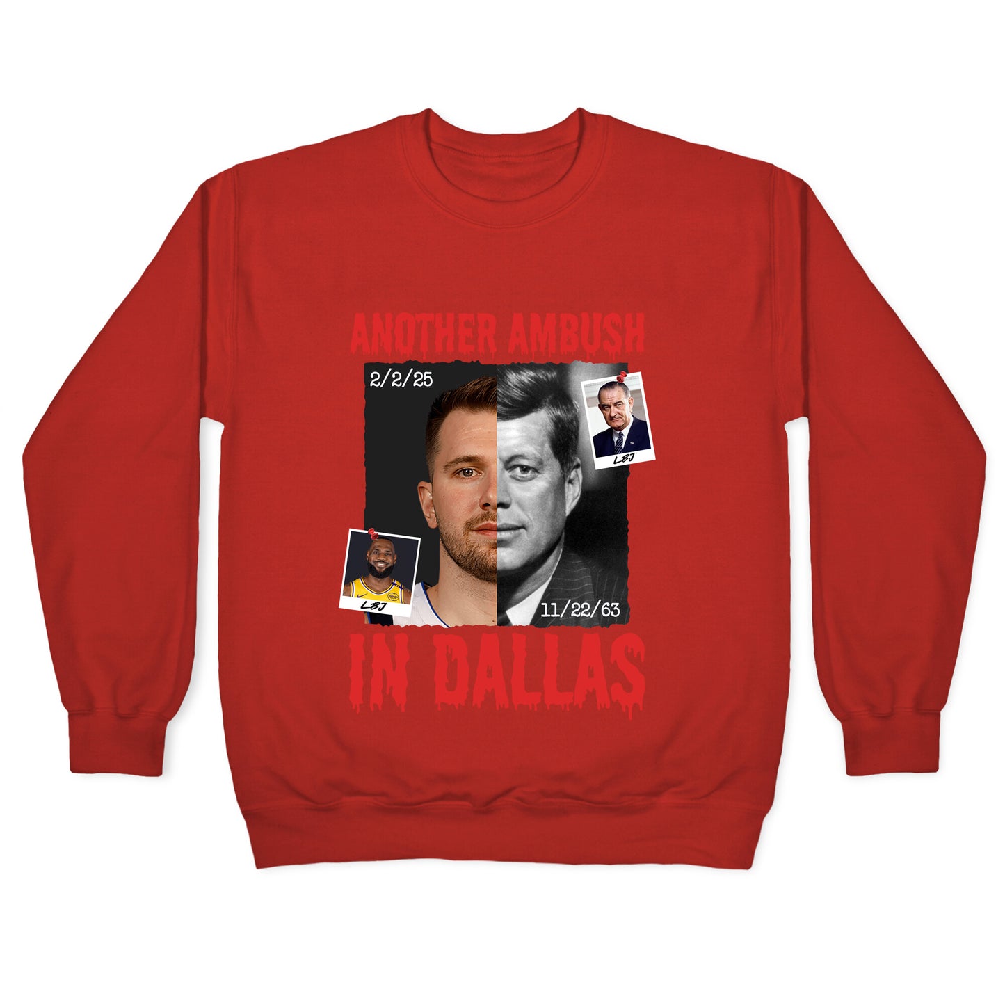 Another Ambush in Dallas Luka Lakers Crewneck Sweatshirt