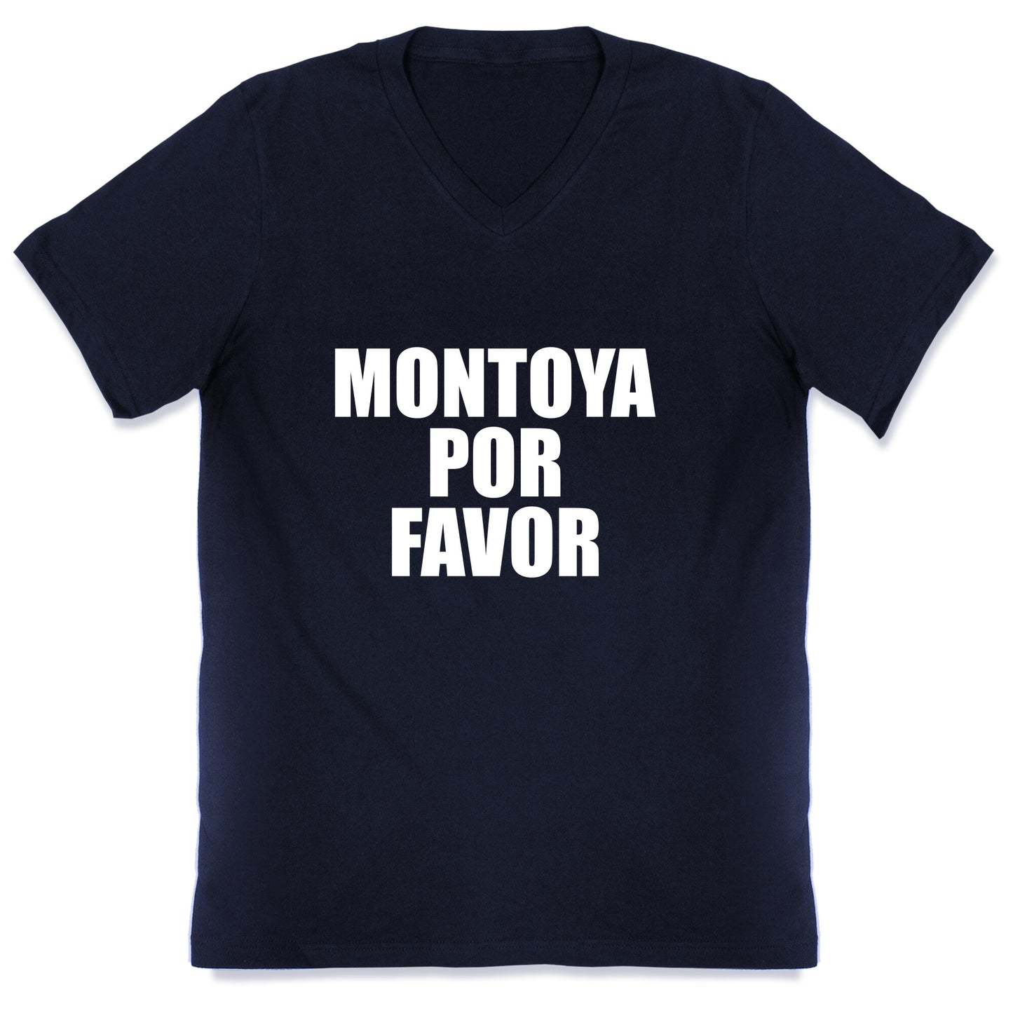 Montoya Por Favor Text V-Neck