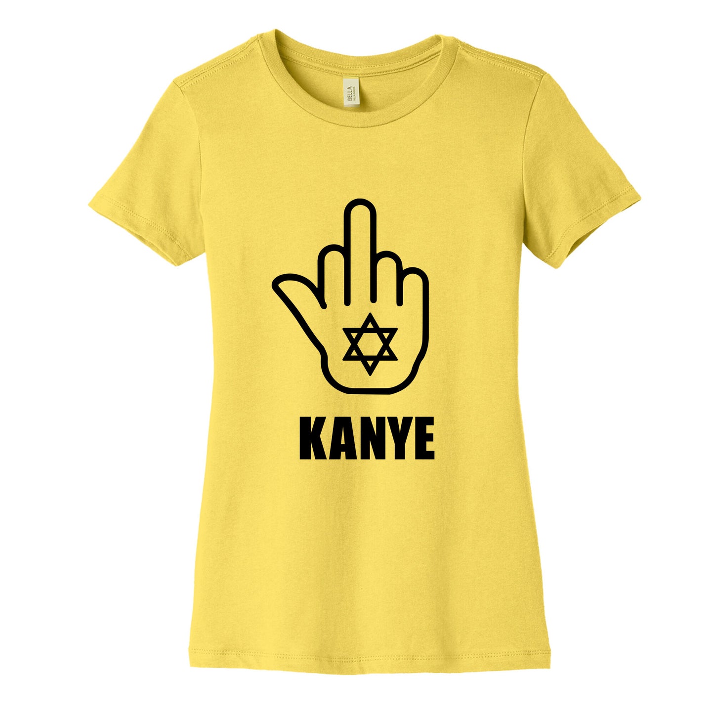 Middle Finger F Kanye Womens Cotton Tee