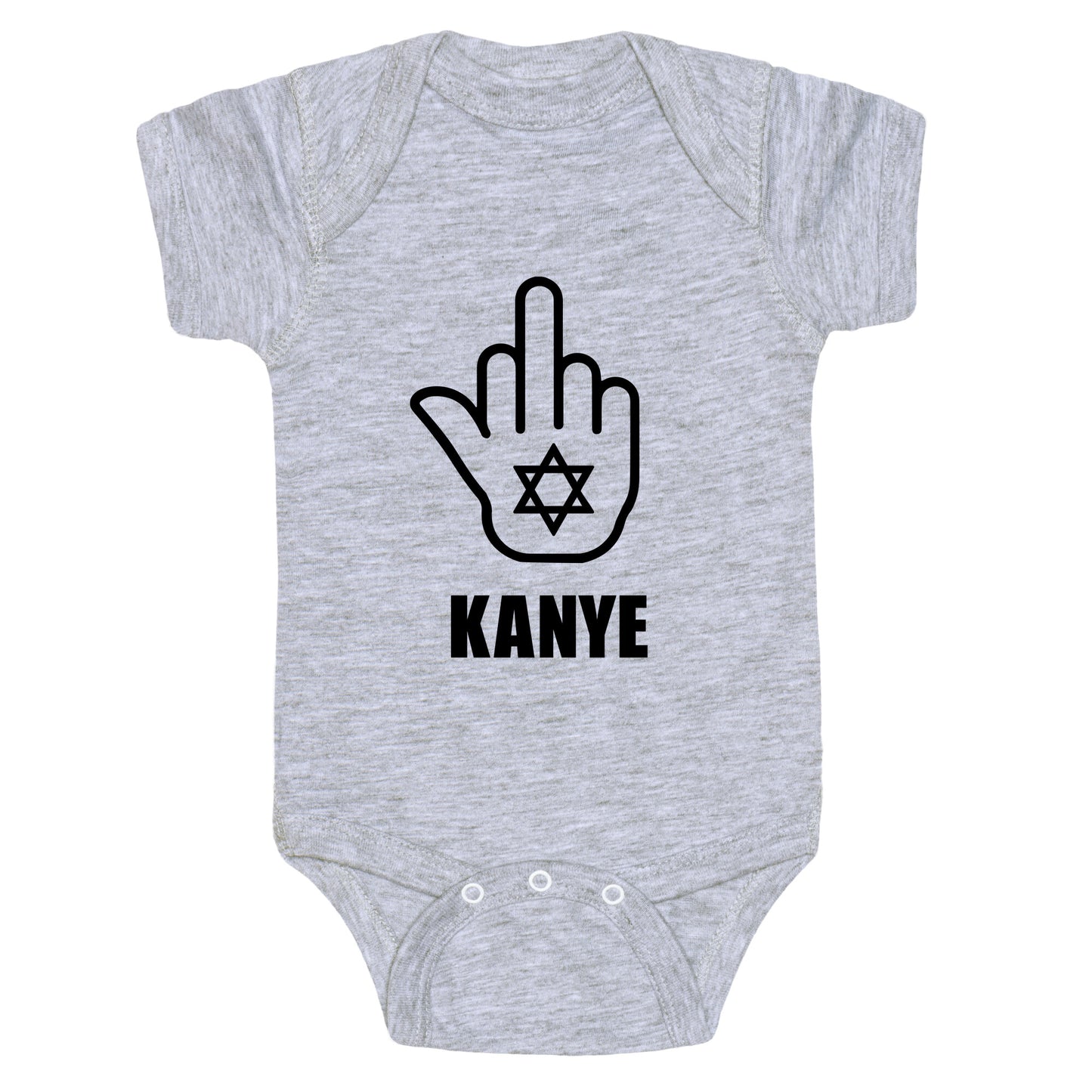 Middle Finger F Kanye Baby One-Piece