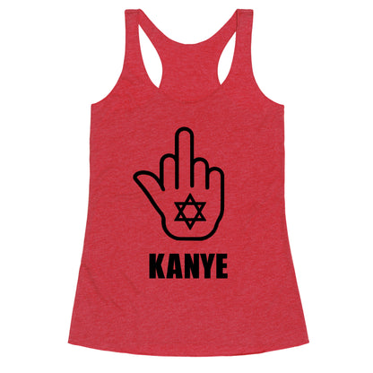 Middle Finger F Kanye Racerback Tank