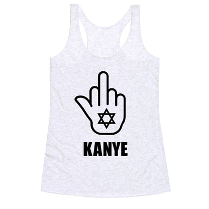 Middle Finger F Kanye Racerback Tank