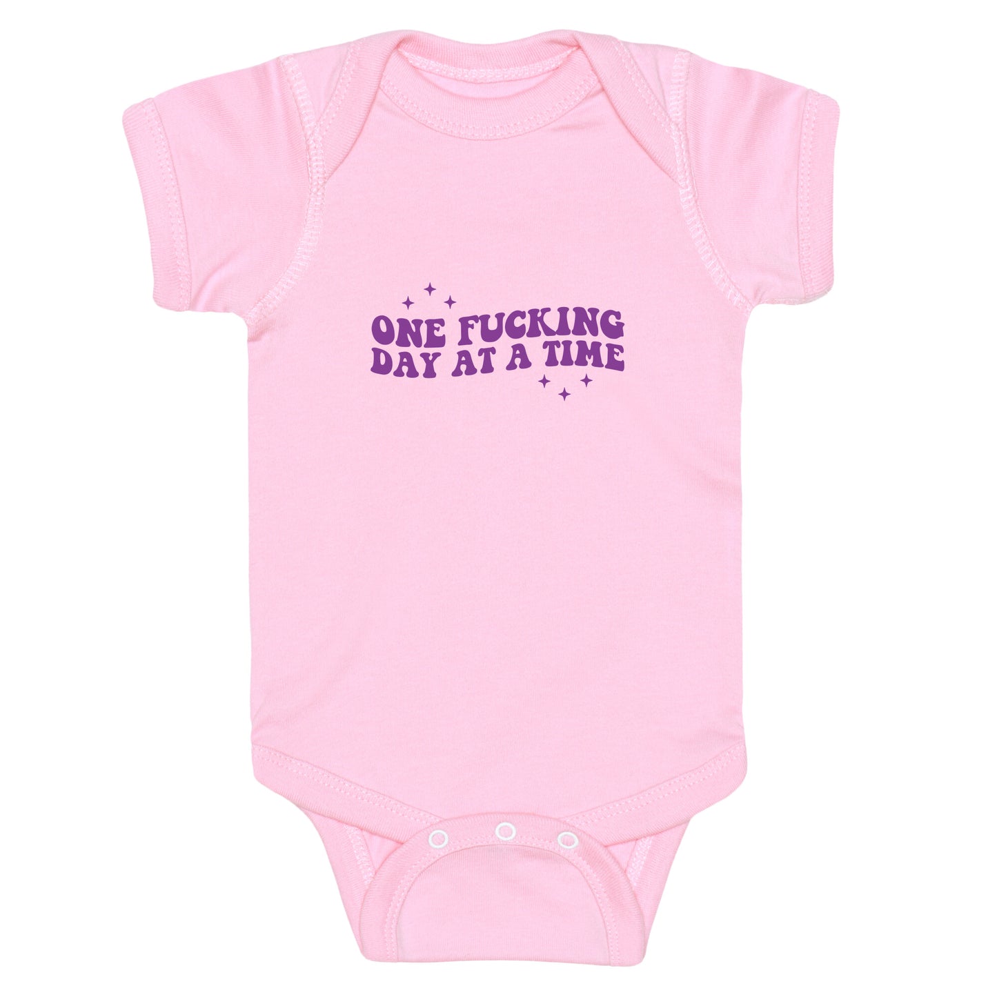 One Fucking Day At A Time Baby One-Piece