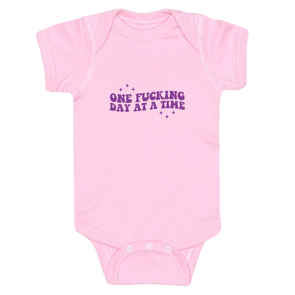 One Fucking Day At A Time Baby One-Piece