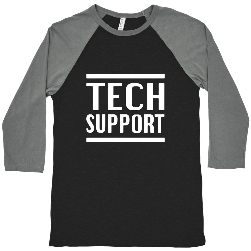Elon Tech Support Baseball Tee