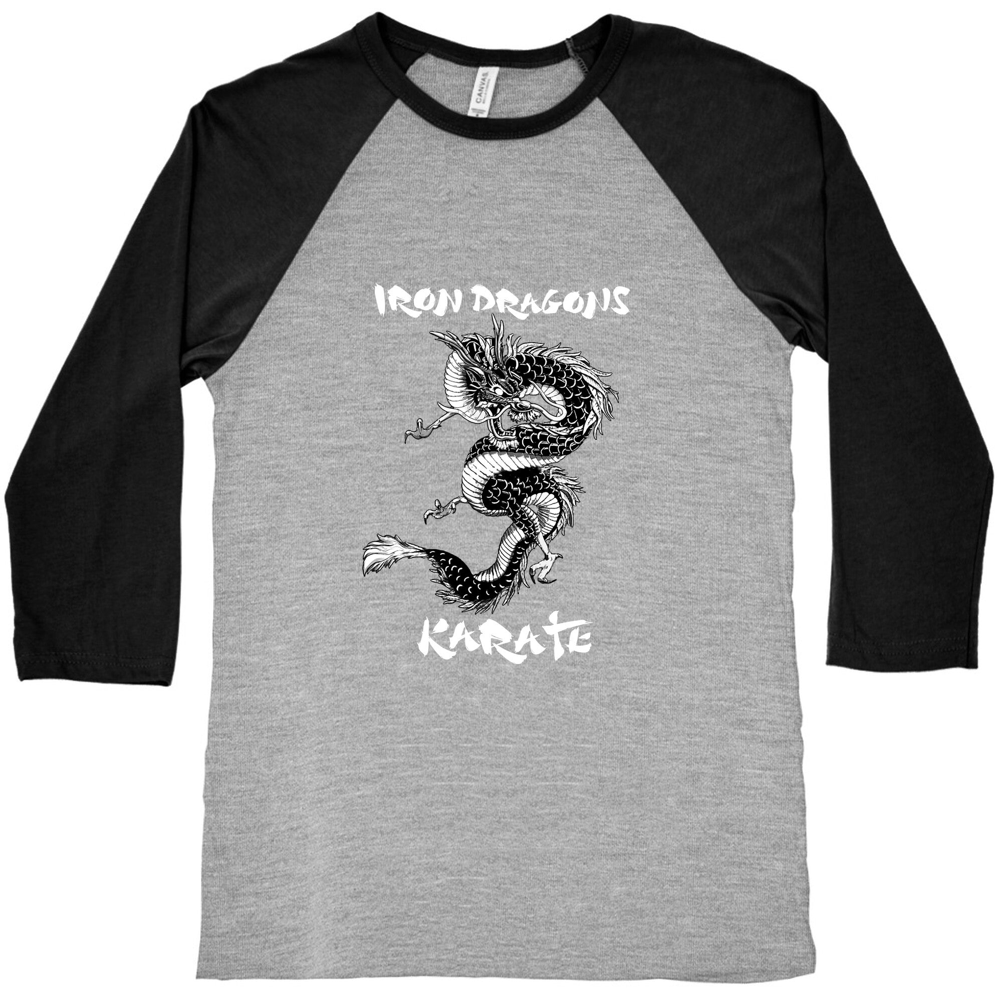 Iron Dragons Karate Baseball Tee