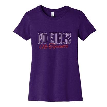 No Kings No Tyrants Womens Cotton Tee