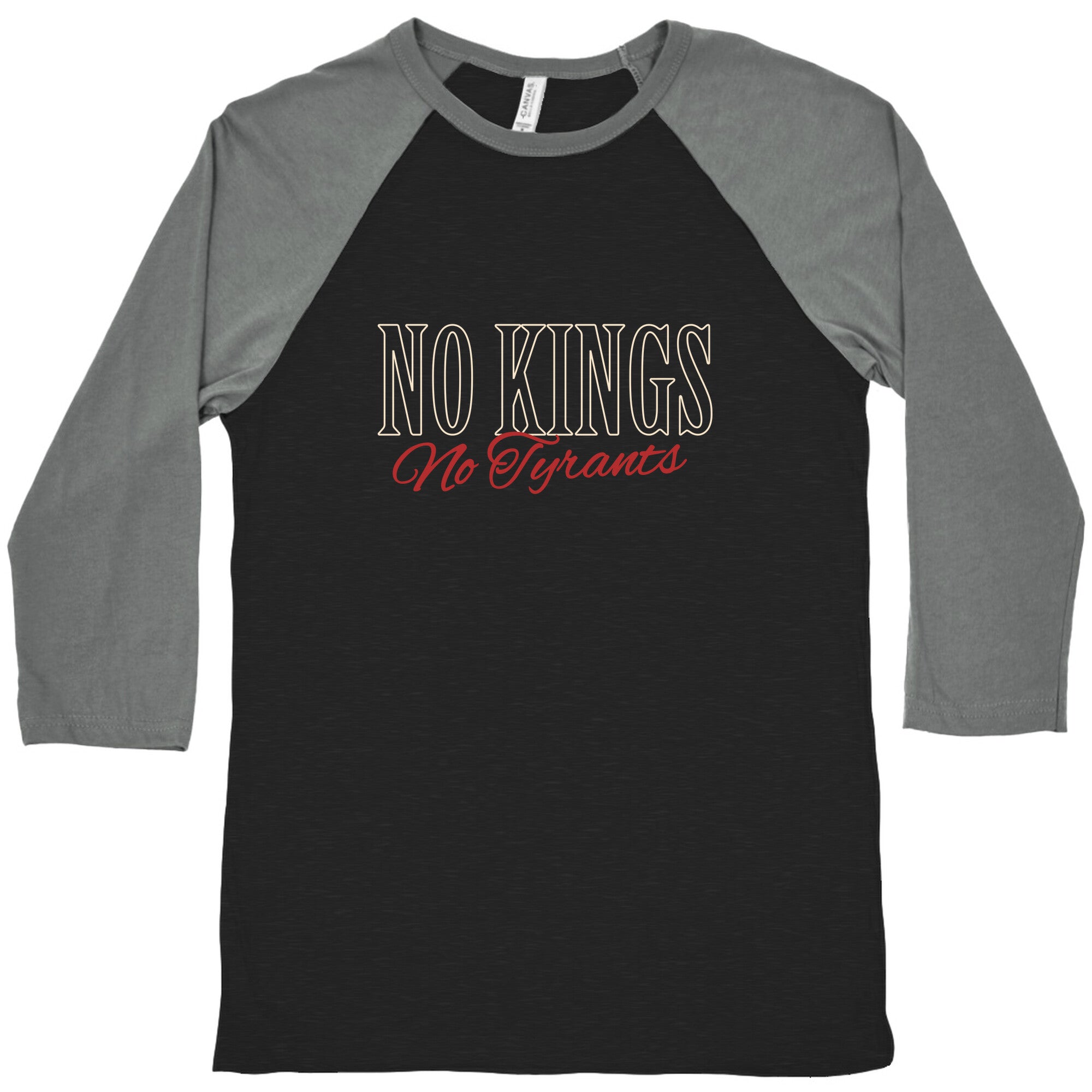 No Kings No Tyrants Baseball Tee