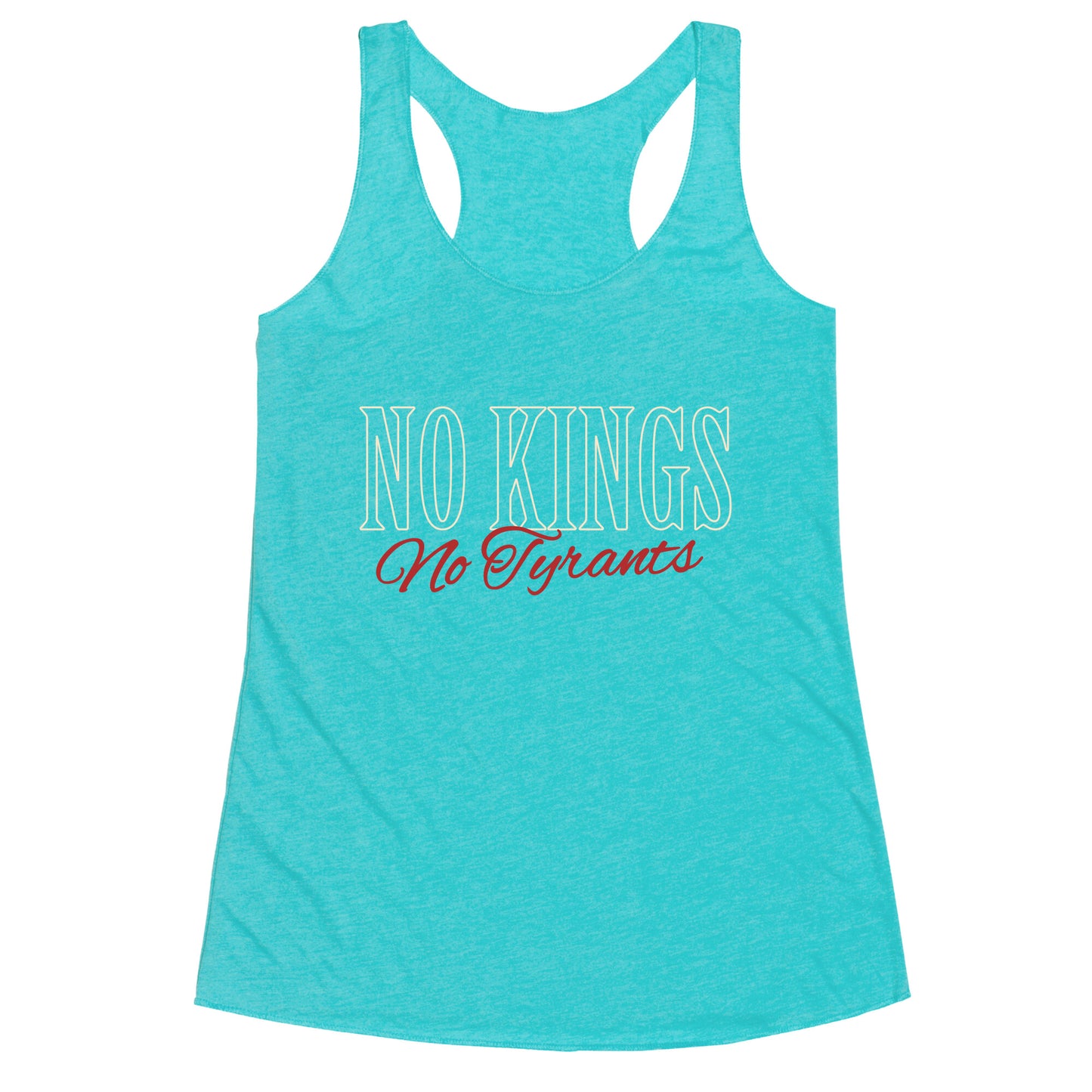 No Kings No Tyrants Racerback Tank