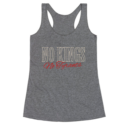 No Kings No Tyrants Racerback Tank