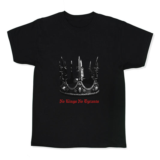 No Kings No Tyrants Crown Kids Tee
