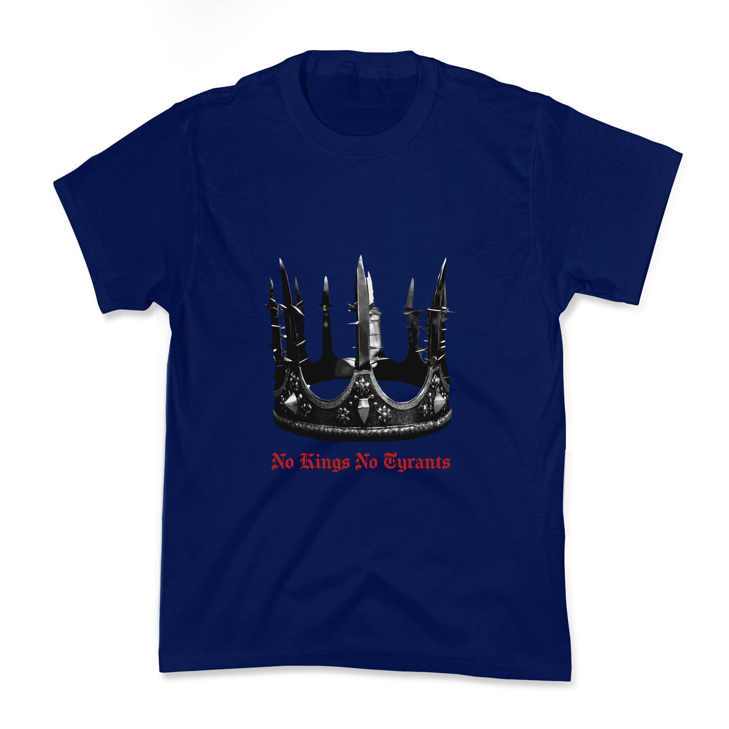 No Kings No Tyrants Crown Kids Tee