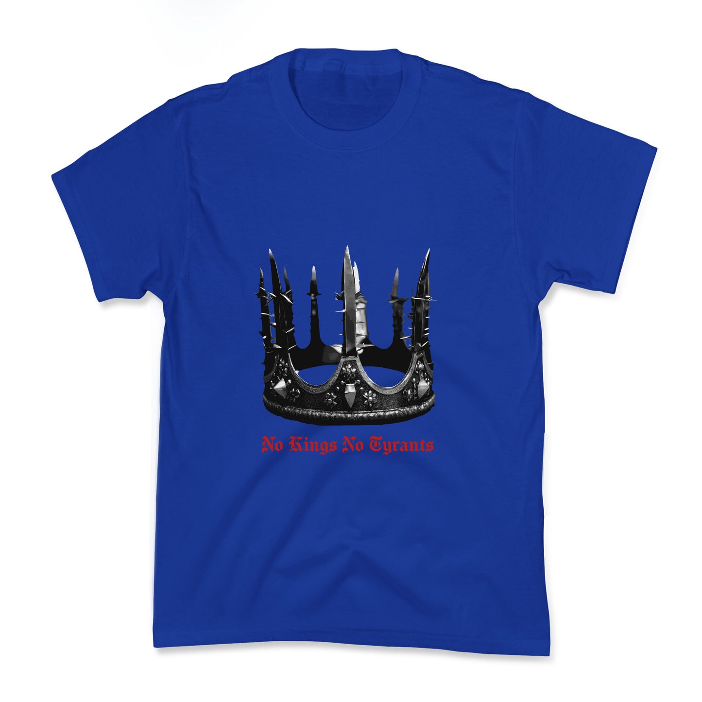 No Kings No Tyrants Crown Kids Tee