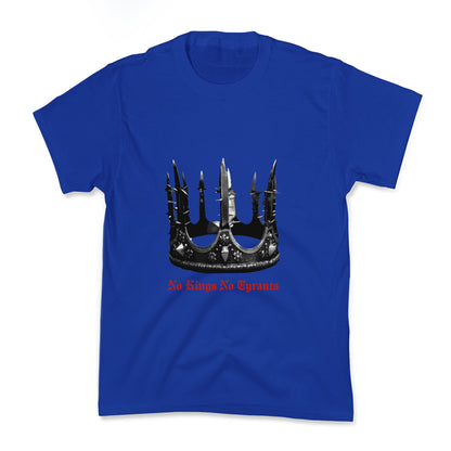 No Kings No Tyrants Crown Kids Tee